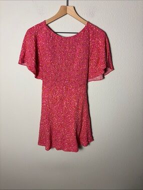 Free People Florence Mini Dress Femme Combo Pink Floral
